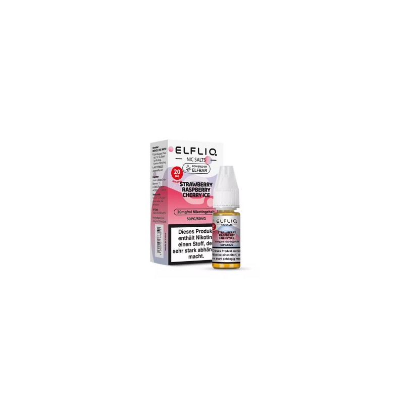 ELFLIQ - Strawberry Raspberry Cherry Ice - Nikotin...