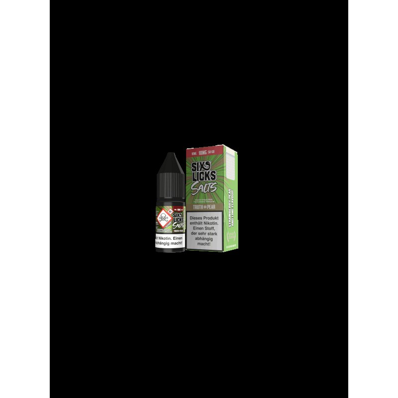 Six Licks - Truth or Pear - 10ml Nikotinsalz 10mg/...