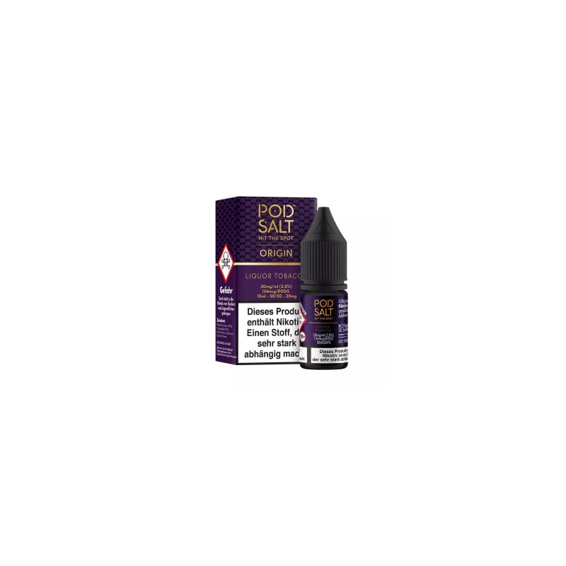 Pod Salt Origin Liquor Tobacco 10ml 20mg