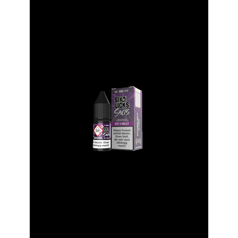 Six Licks - Bite the Bullet- 10ml Nikotinsalz 10mg...